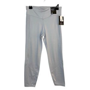 NWT Gap Fit Eclipse High Rise A-Dry GFast 7/8 Length Active Leggings Gray Medium